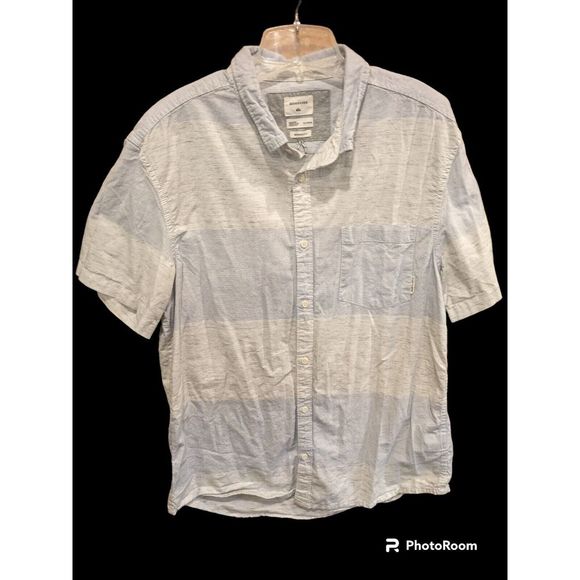 quicksilver button up shirt‎ Size XL Fits Large Cotton Blend - Picture 1 of 4